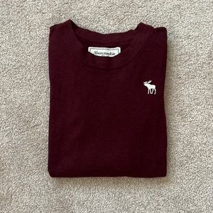 A&F Women Maroon Wool Sweater